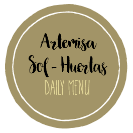 Daily menu Vegetarian Restaurant Artemisa Sol - Huertas